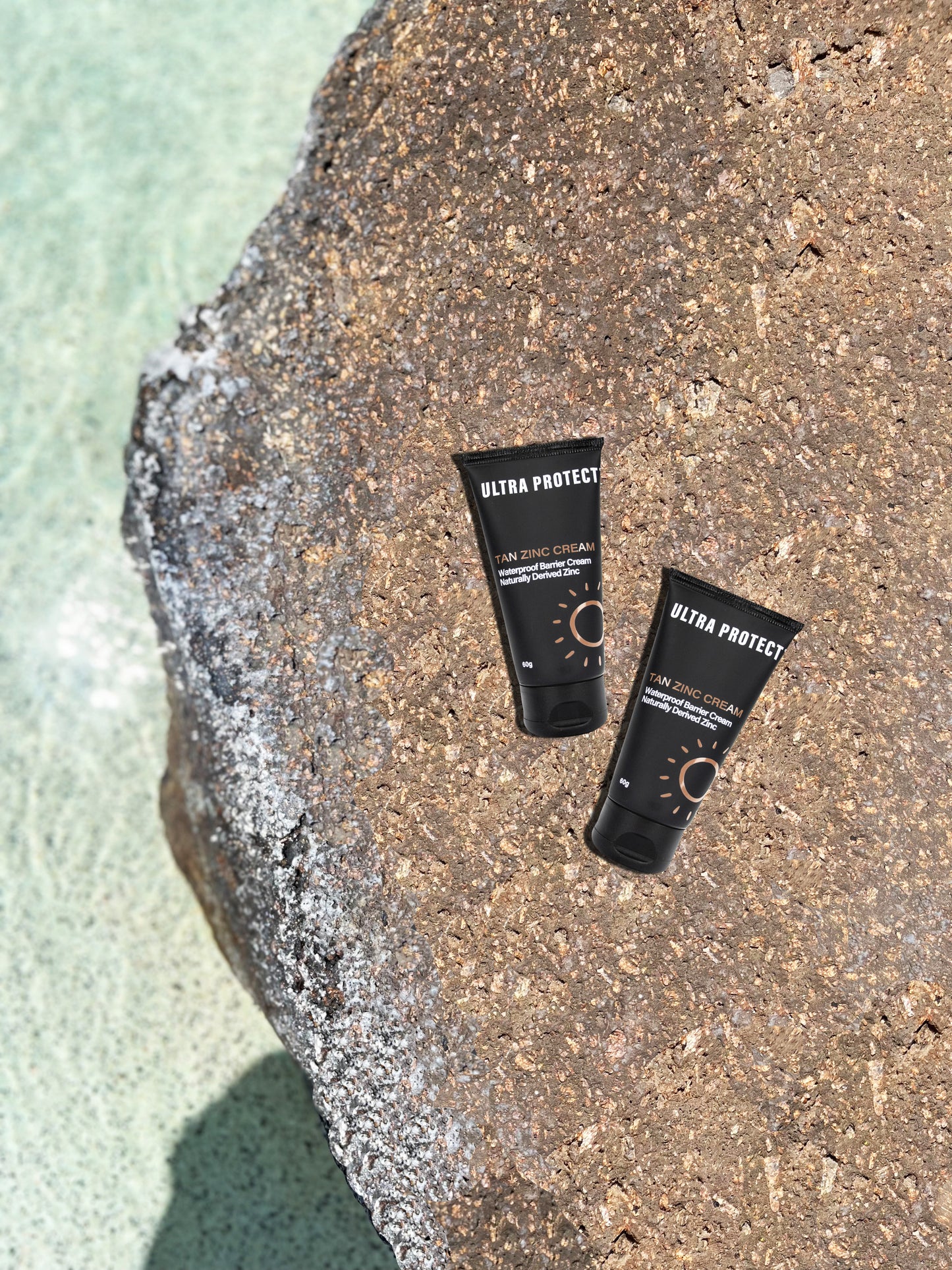 Zinc Cream Tan, Tube 60g SPF50.